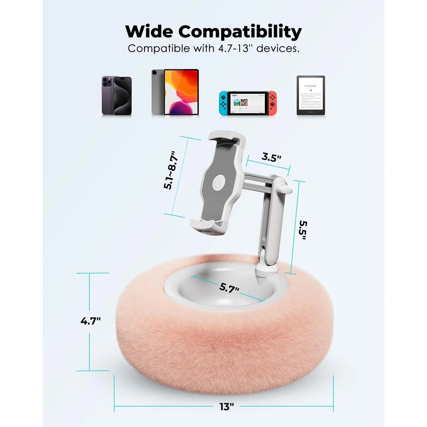 PLUSHORIA™ ChillPillow Phone and Tablet Holder